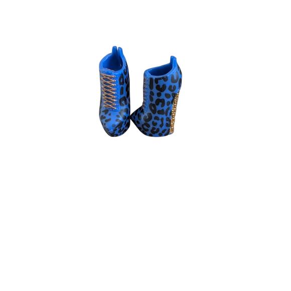 LOL Surprise Doll OMG Ferocious Remix The Super Sonix Blue Booties Wedge Heels - Picture 2 of 6